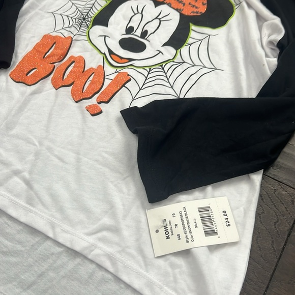 BUNDLE DISNEY, Girls 2- Minnie Mouse long sleeve tee shirts, , Large, NWT - Picture 3 of 8